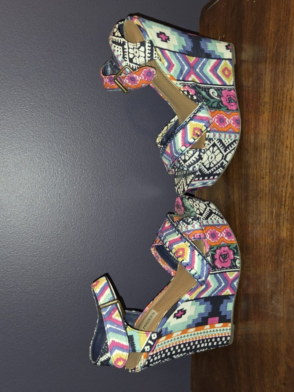 Steve Madden Winonna Wedges Women's Size 7.5 - Picture 6 of 14
